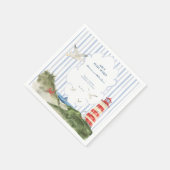 Ahoy Petit Marin Serviette Baby shower Nautique Servet (Hoek)