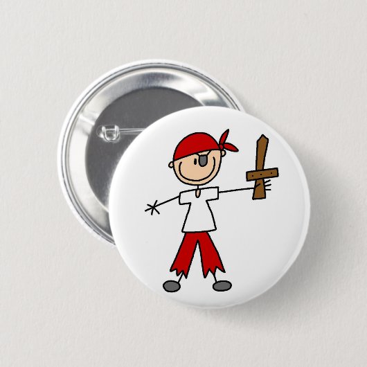 Ahoy Pirate Button (Voorkant /achterkant)