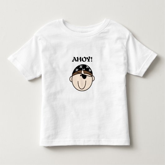 Ahoy Pirate Kinder Shirts (Voorkant)