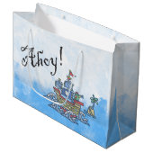 Ahoy Pirate Ship Groot Cadeauzakje (Voorkant Gekanteld)