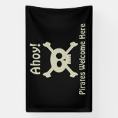 Ahoy! Piraten welkom hier banner (Verticaal)