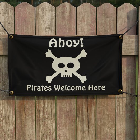 Ahoy! Piraten welkom hier banner
