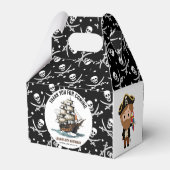 Ahoy! Piratenschip achtste verjaardag Bedankdoosjes (Achterkant)
