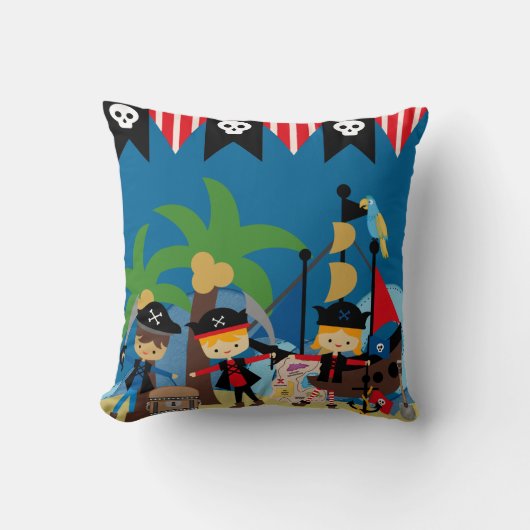 Ahoy Pirates MOJO Pillow Kussen (Voorkant)