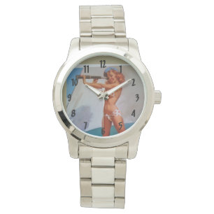 Ahoy Retro  Pinups Horloge