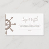Ahoy. Sailor Helm Diaper Raffle Informatiekaartje (Voorkant)