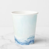 Ahoy Sailor Nautical Boat Blue 1e verjaardag Papieren Bekers (Achterkant)