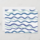 Ahoy sailor nautical boot blue red 1ste verjaardag kaart (Achterkant)