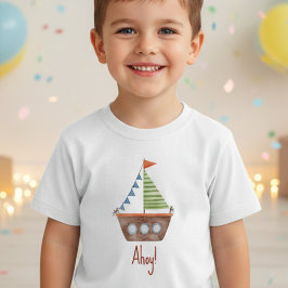 Ahoy  Scheepskinderen waterverf  Kinder Shirts