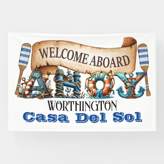 AHOY Scheepvaart Spandoek (Horizontaal)