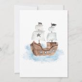 Ahoy Shipmates! Piratenschip Treasure Boy Verjaard Kaart (Achterkant)