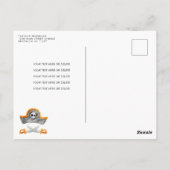 Ahoy Shipmates Treasure Hunt Schip Piraat Verjaard Briefkaart (Achterkant)