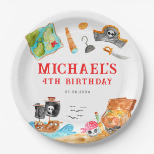 Ahoy Shipmates Treasure Hunt Schip Piraat Verjaard Papieren Bordje