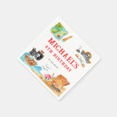 Ahoy Shipmates Treasure Hunt Schip Piraat Verjaard Servet (Hoek)