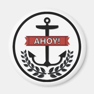 Ahoy - Standaard, 2¼ inch Ronde Magnet
