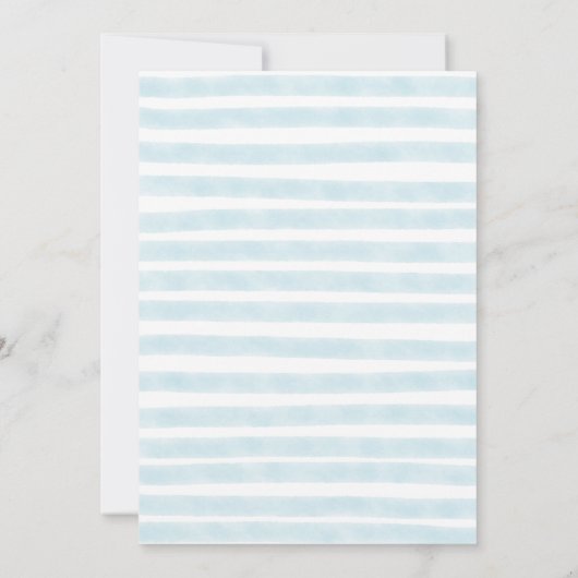 Ahoy Teddy Bear Waves Boot Helm Boy Baby shower Kaart (Achterkant)