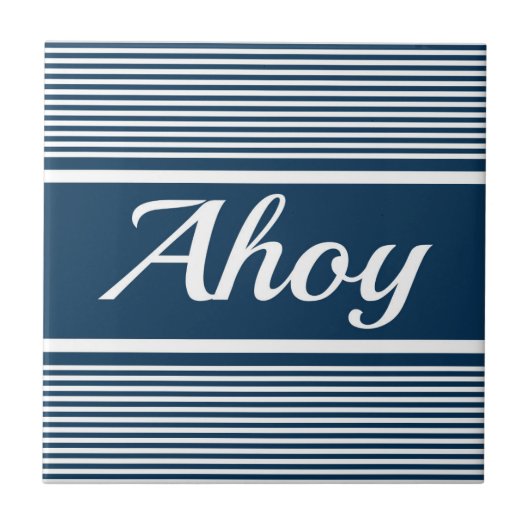 Ahoy Tegeltje (Voorkant)