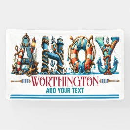 AHOY THEMA Matching TOEGANGSBEWIJS AAN BOORD Spandoek