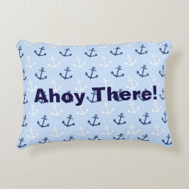 Ahoy There Anker - Rechthoekige Kussen