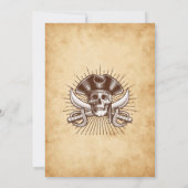 Ahoy There Pirate Verjaardag Uitnodiging (Achterkant)