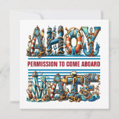 Ahoy, toestemming om aan boord te komen kaart (Voorkant)