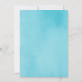 Ahoy! Waterverf nautische verjaardagsuitnodiging Kaart (Achterkant)