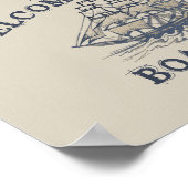 Ahoy. Welkom aan boord Aangepaste  Nautical Poster (Hoek)