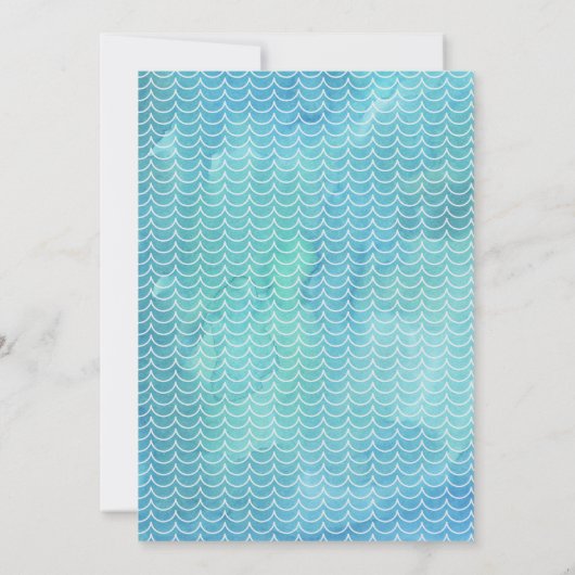 Ahoy Whale Baby shower Uitnodiging (Achterkant)