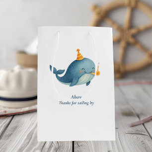 Ahoy Whale Bedankt Cadeautas nautische verjaarda