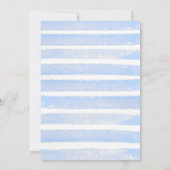 Ahoy Zee Animals Nautical Blue Boy Baby shower Kaart (Achterkant)