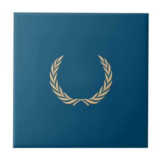 Ährenkranz Lorbeerkranz Laurel wreath Tegeltje (Voorkant)