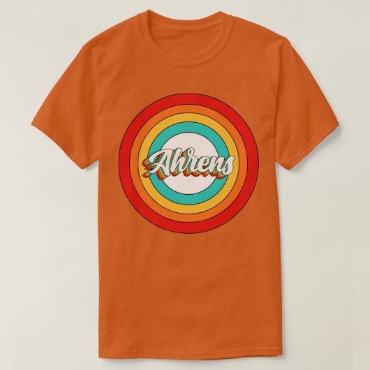Ahrens naam Shirt Ahrens Circle (Design voorkant)
