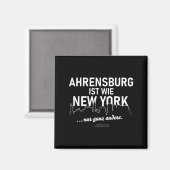 Ahrensburg is als New York  Magneet (Voorkant / Achterkant)
