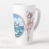 Ahri & Dolfijn Grote Latte Mok (Rechterhoek)