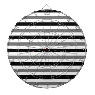 Ahs zwart-wit streepjes design dartbord