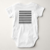 Ahs zwart-wit streepjes design romper (Achterkant)