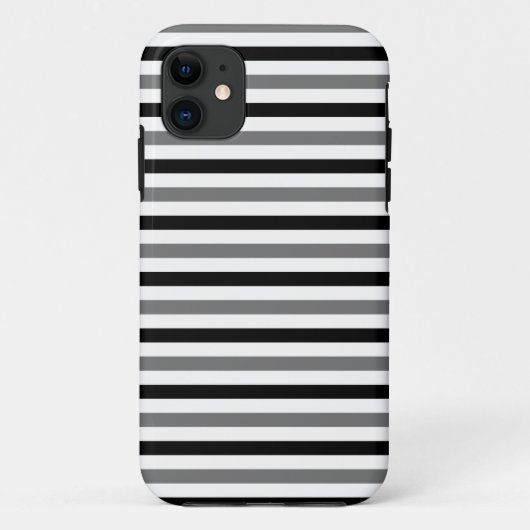 Ahs zwart-wit streepjes ontwerp Case-Mate iPhone case (Achterkant)