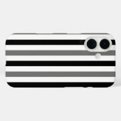 Ahs zwart-wit streepjes ontwerp Case-Mate iPhone case (Achterkant (horizontaal))