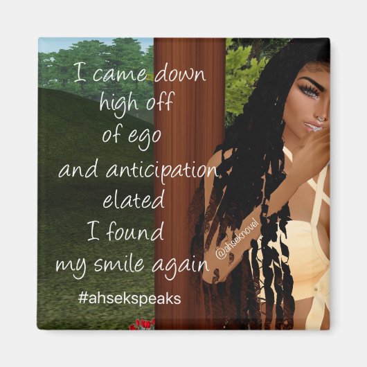 Ahsek Novel Poetry Magnet 6 (Voorkant)