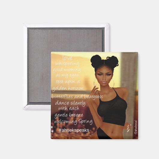 Ahsek Novel Poetry Magnet 7 (Voorkant / Achterkant)