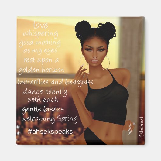 Ahsek Novel Poetry Magnet 7 (Voorkant)