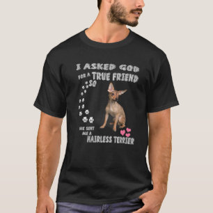 AHT Dog Quote mam Papa Print, Cute American Hairle T-shirt