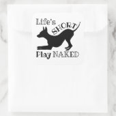 AHT "Life's Short"-Stickers Vierkante Sticker (Tas)