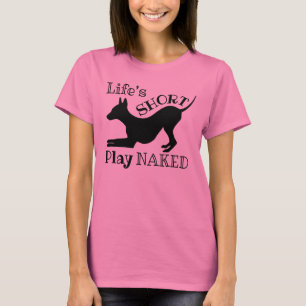 AHT "Life's Short" T-shirt voor kleurstof voor vro