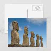 Ahu Akivi, Rapa Nui, Paaseiland, Chili 2 Briefkaart (Voorkant / Achterkant)