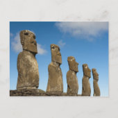 Ahu Akivi, Rapa Nui, Paaseiland, Chili 2 Briefkaart (Voorkant)