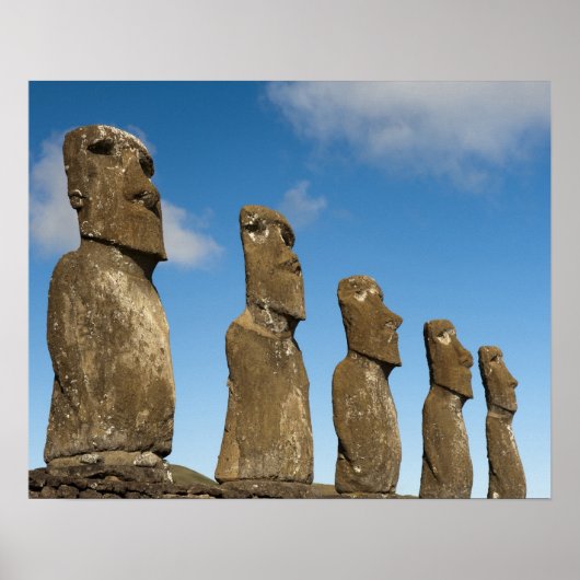 Ahu Akivi, Rapa Nui, Paaseiland, Chili 2 Poster (Voorkant)