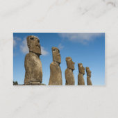 Ahu Akivi, Rapa Nui, Paaseiland, Chili 2 Visitekaartje (Achterkant)