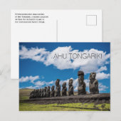 Ahu Tongariki, Rapa Nui, Easter Briefkaart (Voorkant / Achterkant)