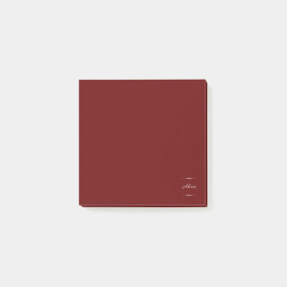 Ahua Original Logo Burgundy Post-it® Notes